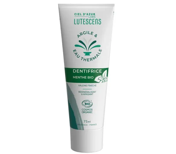 Dentifrice menthe bio Lutescens - tube de 75ml