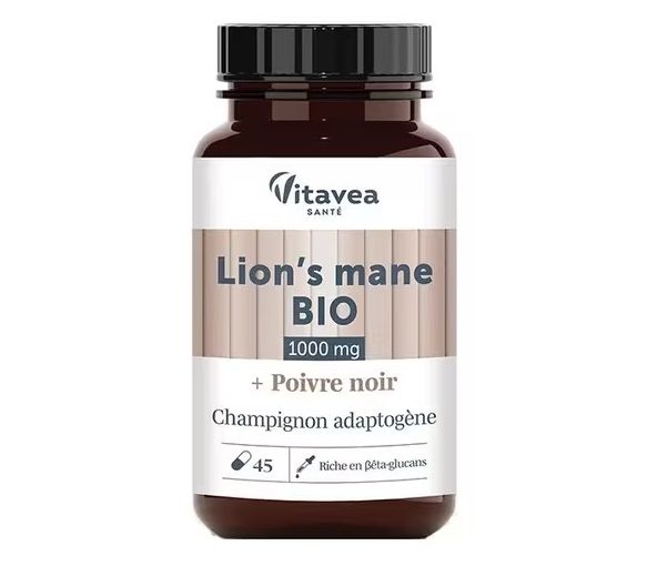 Lion's Mane bio Vitavea 1000 mg – 45 gélules