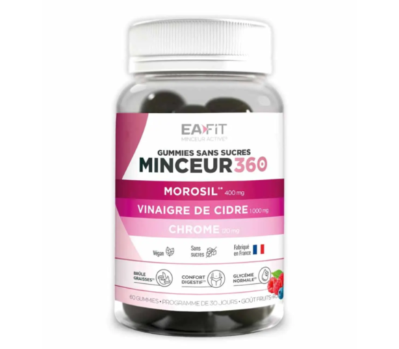 Minceur 360 perte de poids Eafit - pot de 40 gummies