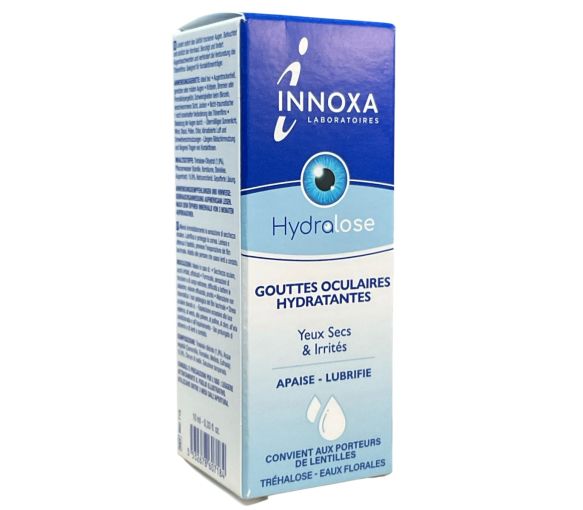 Hydralose gouttes oculaires hydratantes yeux secs et irrités Innoxa - flacon de 10ml - image 1