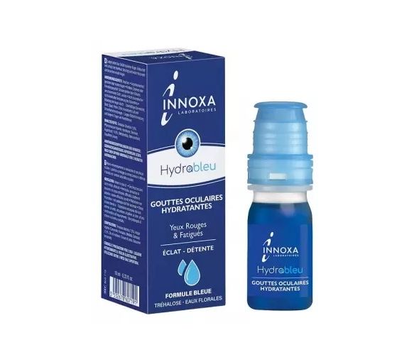 Hydrableu Gouttes oculaires hydratantes yeux rouges et fatigués formule bleue Innoxa - image 2