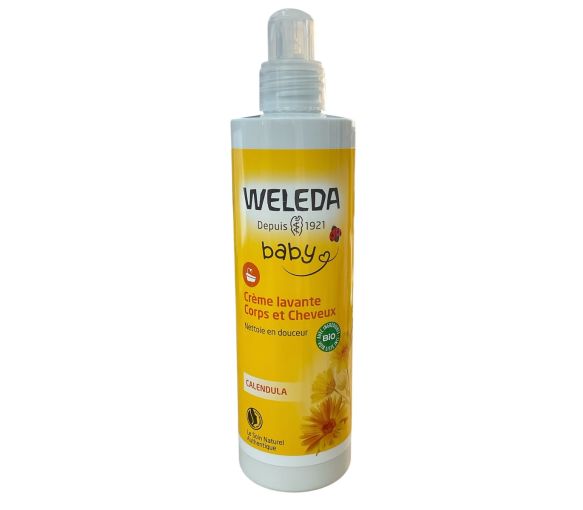 Crème lavante corps et cheveux Calendula Weleda bébé - image 1