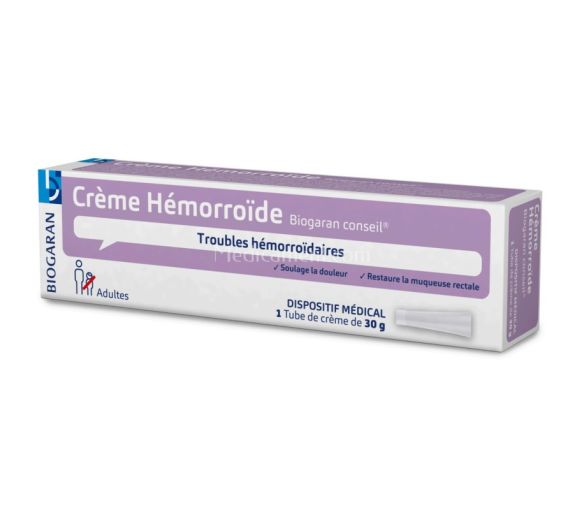 Crème hémorroïde Biogaran - tube de 30g