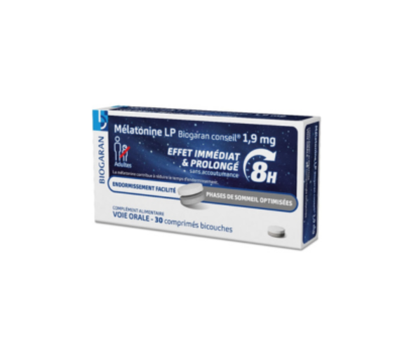 Mélatonine LP effet immédiat et prolongé 8h Biogaran - image 1