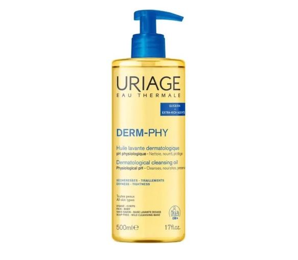 Derm-Phy Huile lavante dermatologique Uriage - flacon-pompe de 500ml - image 1