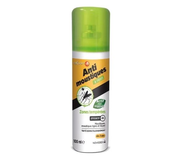 Expert 1.2.3 spray répulsif anti- moustiques et tiques zones tempérées Novodex - image 1