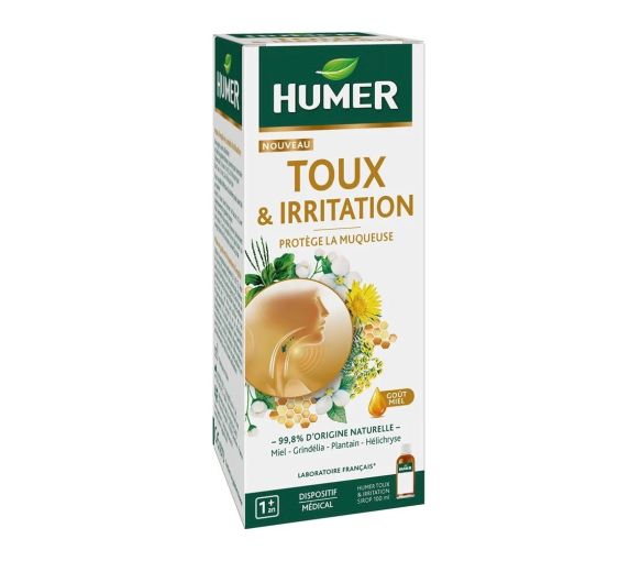 Sirop toux et irritation goût miel Humer - flacon de 100ml - image 1