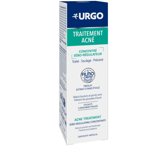 Traitement acné concentré sébo-régulateur Urgo - flacon-pompe de 30ml - image 1