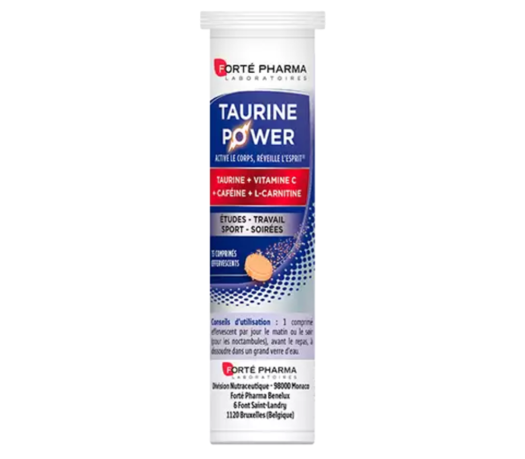 Taurine Power Forté Pharma - 15 comprimés