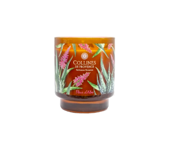 Bougie parfumée Fleur d'Aloe Collines de Provence - pot de 220g - image 1