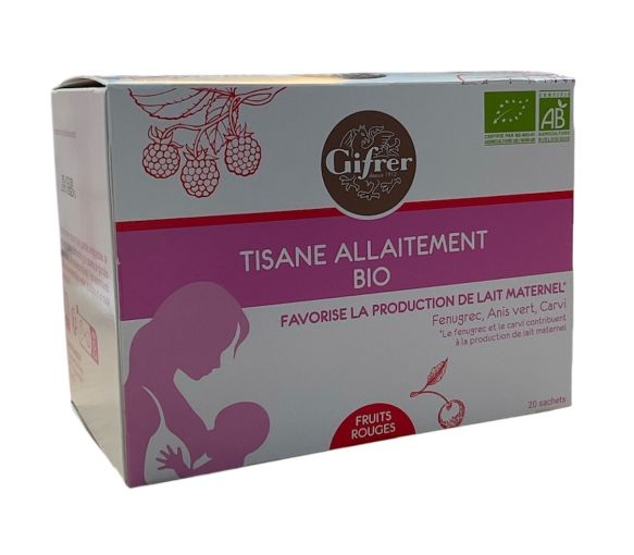 Tisane Allaitement bio fruits rouges Gifrer - boîte de 20 sachets - image 1