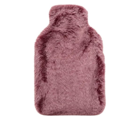 Bouillotte à eau et sa housse polaire framboise Calindoo – 2 L - image 1