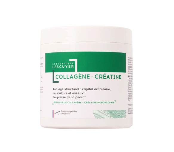 Collagène Créatine goût thé pêche Lescuyer - pot de 200g - image 1