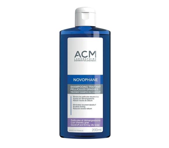 Novophane shampooing traitant pellicules grasses ACM - flacon de 200ml