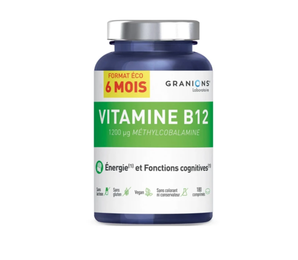 Vitamine B12 1000 µg Granions - pot de 180 comprimés
