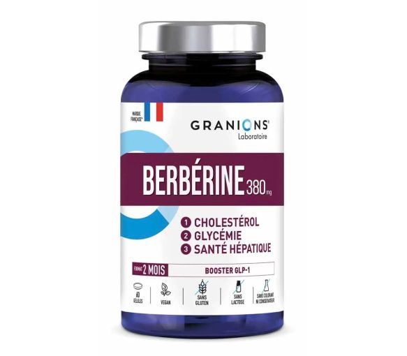 Berbérine 380mg Granions - pot de 60 gélules