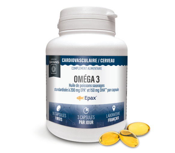 Oméga 3 Epax huile de poissons sauvages Dayang - pot de 90 capsules - image 1
