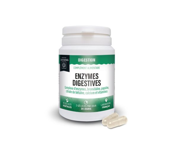 Digestion Enzymes digestives Dayang - pot de 40 gélules - image 1