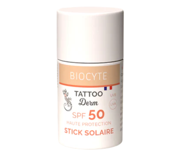 Tattoo derm stick solaire spf 50 Biocyte - stick de 15g