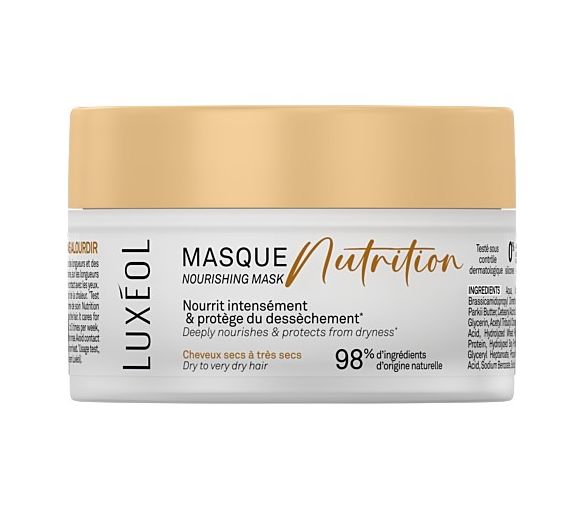 Masque nutrition Luxéol – pot de 200 ml
