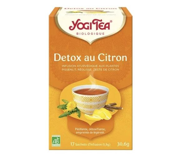 Detox citron BIO Yogi Tea - boite de 17 sachets