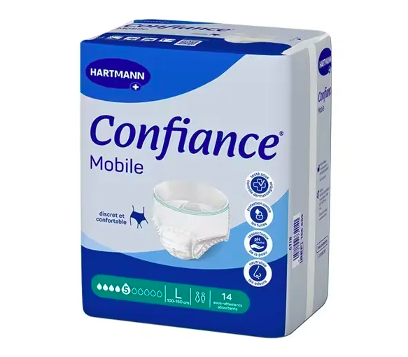 Confiance mobile absorption 5 taille L - 14 sous-vêtements absorbants