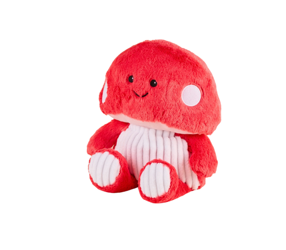 Cozy peluche bouillotte déhoussable Warmies Champignon Rose Soframar - 1 bouillotte de 32 cm