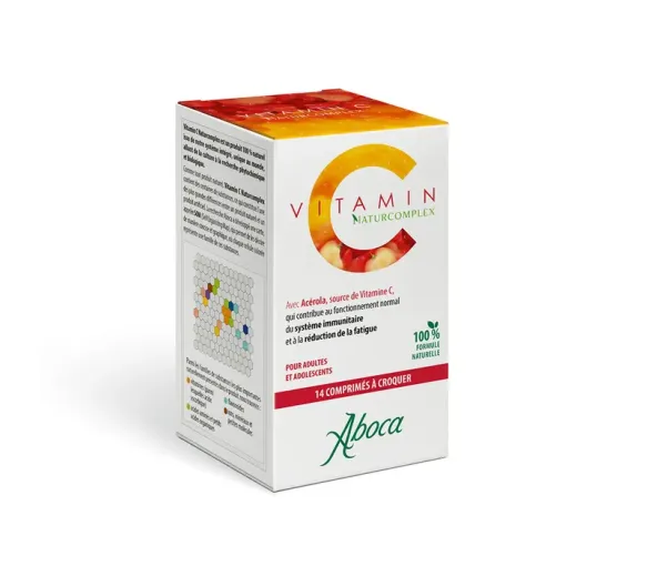 Vitamin C naturcomplex avec acerola Aboca - boîte de14 comprimés