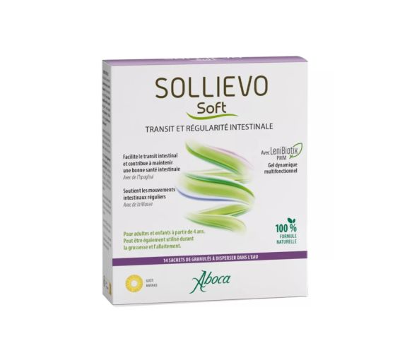 Sollievo Soft Transit et régularité intestinale goût ananas Aboca - 14 sachets à diluer - image 1
