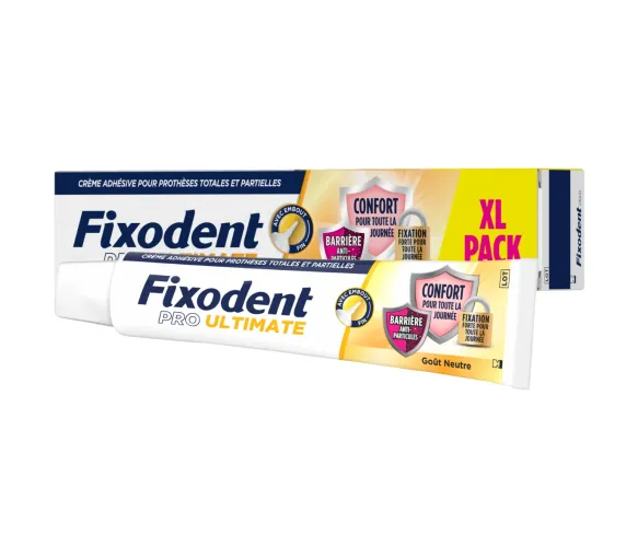 Pro Ultimate crème adhésive prothèses totales et partielles goût neutre Fixodent - tube de 57g - image 1
