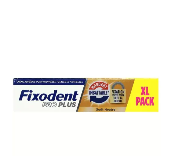 Crème adhésive Fixodent Pro Plus goût neutre - tube de 57g