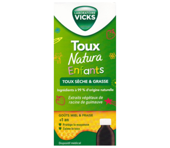 Toux natura enfants Vicks - flacon de 140ml