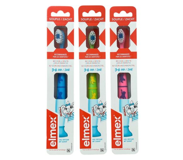 Brosse à dents souple enfant 3-6 ans Elmex - 1 brosse à dents - image 1