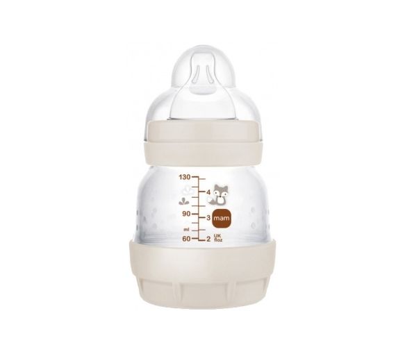 Biberon Easy Start anti-colique 0 mois débit 0 sable Mam - 1 biberon de 130ml