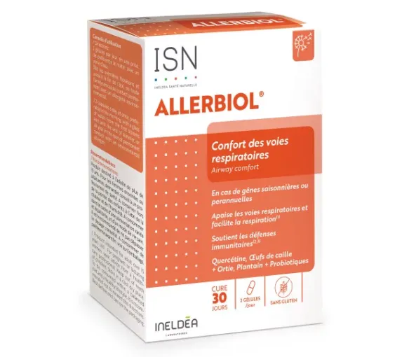 Allerbiol confort des voies respiratoires Ineldea - boite de 60 gélules - image 1