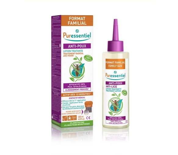 Anti-poux Lotion Traitante format familial Puressentiel - tube de 200 ml - image 1