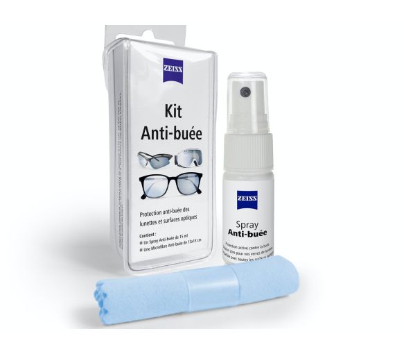 Antibuée spray + lingette microfibre Zeiss - spray de 15ml