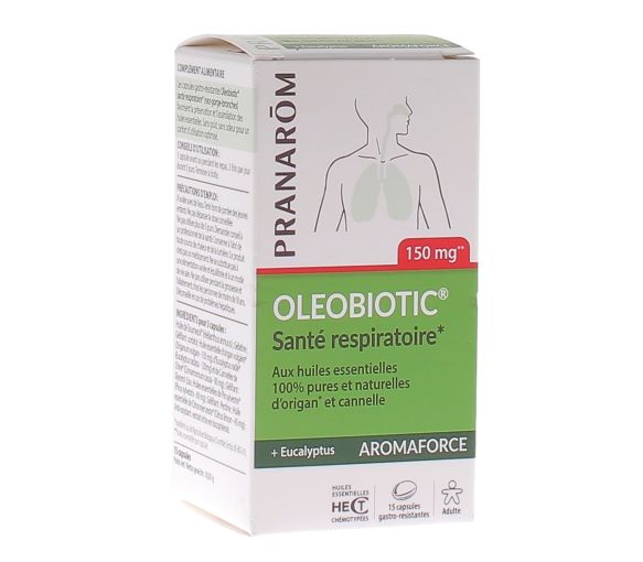 Aromaforce Oleobiotic Santé respiratoire Pranarom - boîte de 15 capsules - image 1