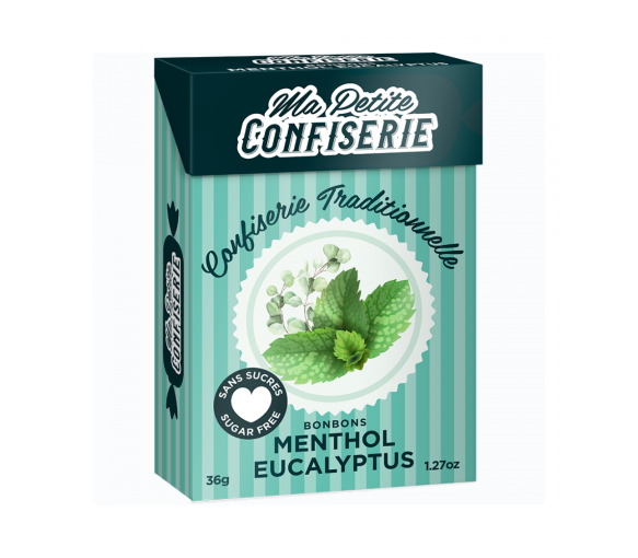 Bonbons menthol eucalyptus Ma petite confiserie - boîte de 36,5 g