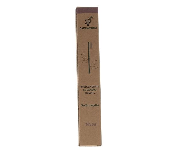 Brosse à dents enfants en bambou Cap Bambou - une brosse à dents