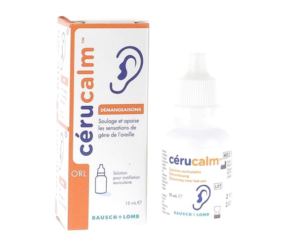 Cerucalm Solution auriculaire démangeaisons Bausch Lomb - flacon de 15ml