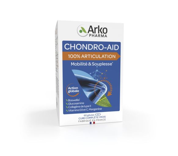 Chondro aid 100% articulation Arkopharma - boîte de 60 gélules - image 1