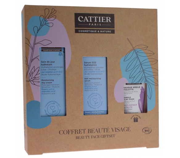 Coffret beauté visage bio Cattier - coffret de 3 produits - image 1