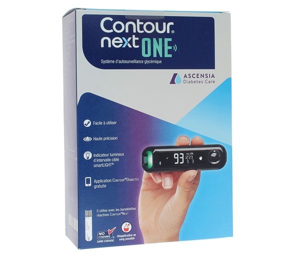 Contour Next One Système d'auto surveillance glycémique Ascensia Diabetes Care - un kit