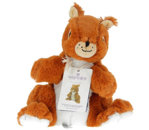 Cozy Peluches Bouillotte Écureuil Soframar - 1 peluche de 30 cm
