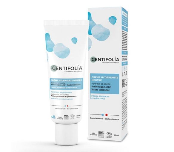 Crème hydratante neutre Centifolia - tube de 40ml