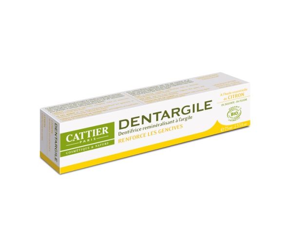 Dentargile dentifrice Citron Bio Cattier - tube 75 ml - image 1