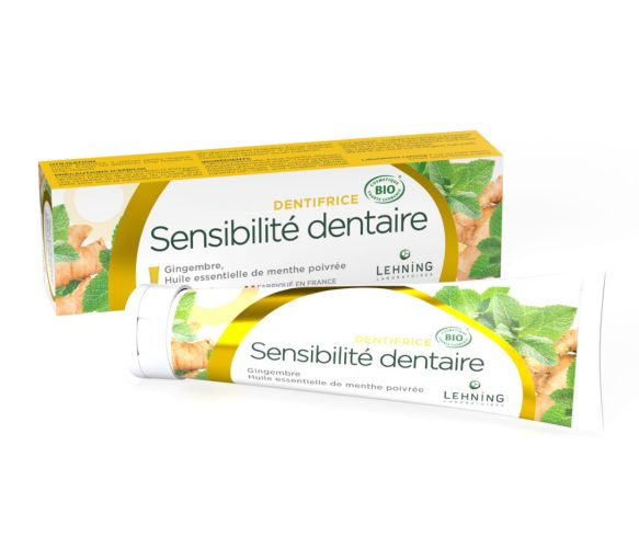 Dentifrice sensibilité dentaire bio Lehning - tube de 80g - image 1