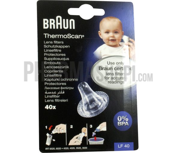 Embouts jetables pour thermomètre auriculaire Braun - boite de 10 embouts