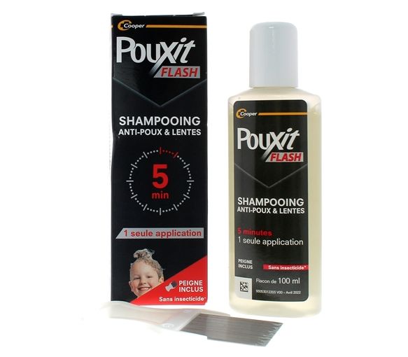Flash Shampooing anti-poux et lentes Pouxit - flacon de 100ml